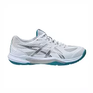 Asics Gel-tactic 13 2E [1073A084-100] 男女 排球鞋 寬楦 穩定 包覆 白 銀藍 28.5cm 白/銀