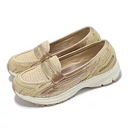 Skechers 休閒鞋 Var-City 女鞋 卡其 金 懶人鞋 套入式 樂福鞋 代言人 葉舒華 159305GLD 25.5cm GOLD 25.5cm GOLD
