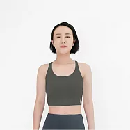 【Mukasa】FITNESS CC彈力小背心 - MUK-25064 L 夜空灰