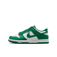 NIKE DUNK LOW (GS) 中大童 女休閒鞋-FB9109114 US7 綠色