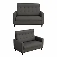 IDEA-維娜典雅高背皮革雙人沙發(運費另計)