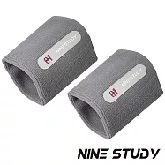 【NINE STUDY】極致舒適透氣專業護腕/運動護腕/網球/籃球 兩色任選(超值兩入組) 灰色兩入