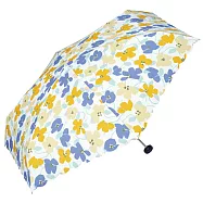 【官方直營】日本Wpc.常春藤北歐感波浪傘簷手動晴雨兩用傘 藍色