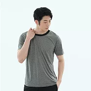 【遊遍天下】MIT男女款吸排抗UV速乾運動圓領衫(GS2011) L 深灰