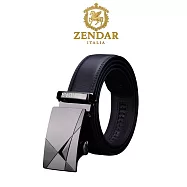 【ZENDAR】台灣總代理 限量2折 頂級小牛皮皮革男用皮帶 全新專櫃展示品 6804M(送禮盒提袋)