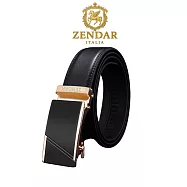 【ZENDAR】台灣總代理 限量2折 頂級小牛皮皮革男用皮帶 全新專櫃展示品 6818M(送禮盒提袋)