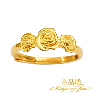 【金品坊】黃金戒指玫瑰饗宴戒指