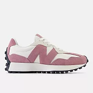 New Balance [WS327MB] 女 休閒鞋 運動 經典 復古 B楦 NB 327 流行 穿搭 海鹽 梅紅 23cm 白/粉紅