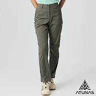 【ATUNAS 歐都納】女款防曬輕量彈性長褲/大尺碼A1PAGZ03W- S 軍綠