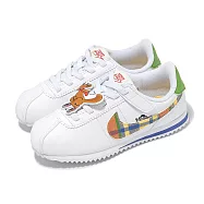 Nike 休閒鞋 Kids Cortez Easyon PSV 中童 小朋友 白 袋鼠 阿甘鞋 IH7341-191 20cm WHITE/MULTI-COLOR