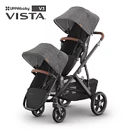 【UPPAbaby】VISTA V3王者之尊旗鑑推車-雙人推車 黑灰 GRY