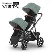 【UPPAbaby】VISTA V3王者之尊旗鑑推車-雙人推車 森林綠 GWN
