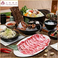 (電子票) 北投【大地酒店】月兒彎彎涮涮鍋雪花牛/松阪豬套餐平假日午晚餐單人券【受託代銷】