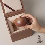 【陸寶LOHAS】大漠金沙-風凝壺(小) 100ML 當代柴燒藝術 原礦陶 茶具 茶壺 附雅緻收納布袋