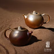 【陸寶LOHAS】大漠金沙-風凝壺(大) 160ML 當代柴燒藝術 原礦陶 茶具 茶壺 附雅緻收納布袋