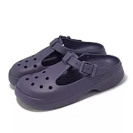 Crocs 厚底洞洞鞋 Classic Mary Jane Clog 男鞋 女鞋 茄紫 瑪麗珍克駱格 卡駱馳 2105815CI 22cm NIGHTSHADE