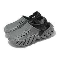 Crocs 洞洞鞋 Echo Crackle Clog 男女鞋 石板灰 波波暴石克駱格 涼拖鞋 卡駱馳 2116300DA 22cm SLATE GREY