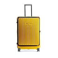 NCAA - 上開式防盜拉鍊可擴充硬殼28吋行李箱旅行箱 - 多色可選 黃色
