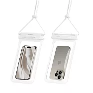 【amuok】FUN心玩氣密防水手機袋《IPX8防水等級》玩水 游泳手機袋 手機防水袋- 海潮白