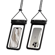 【amuok】FUN心玩氣密防水手機袋《IPX8防水等級》玩水 游泳手機袋 手機防水袋- 極夜黑