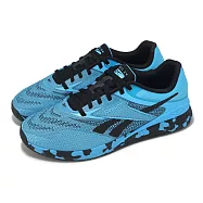 Reebok 訓練鞋 Nano X5 男鞋 藍 黑 健身 重訓 穩定 支撐 運動鞋 100225442 27.5cm WHITE/BLACK/CYAN