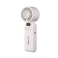 【POLYWELL】摺疊式數顯冰敷風扇 可折疊 可攜式 手持小風扇 降溫 冷敷風扇 隨身風扇- 白