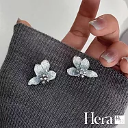 【Hera赫拉】輕奢氣質水晶蝴蝶耳環 H113112005 半花朵耳夾