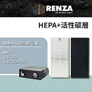 適用 Mitsubishi 三菱重工 SAF150 SAF150EM1T 全熱交換機 空氣淨化箱 HEPA+活性碳濾網 濾芯 濾心