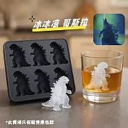 CS22 夏季哥斯拉怪獸恐龍冰塊矽膠模具(黑色) -1入 黑色