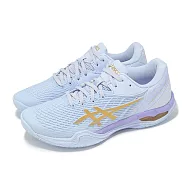 Asics 羽球鞋 Court Control FF 3 女鞋 紫 金 支撐 避震 室內運動 亞瑟士 1072A089405 24cm BLUE FADE/CHAMPAGNE