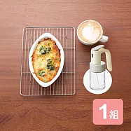 《真心良品》噴霧油瓶+不鏽鋼網架(中)-1組