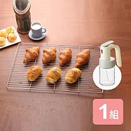 《真心良品》噴霧油瓶+不鏽鋼網架(特大)-1組