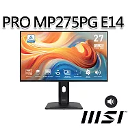 msi微星 PRO MP275PG E14 27吋 平面螢幕 (27"/1920x1080/16:9/144Hz/IPS/喇叭)