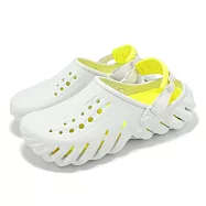 Crocs 洞洞鞋 Echo Clog 男女鞋 月光灰 波波克駱格 涼拖鞋 休閒鞋 2079371NK 23cm MOONLIGHT