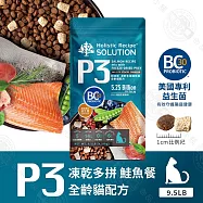 耐吉斯 P系列 單包 P3凍乾多拼鮭魚餐/P4凍乾多拼海陸餐 9.5磅 凍乾飼料 專利益生菌優質蛋白 全齡貓- P3 凍乾多拼鮭魚餐9.5LB