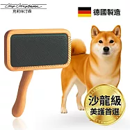 美國克莉絲汀森 Mark III波浪木柄美容氣墊針梳(中小型犬用)