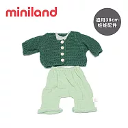 【西班牙miniland】小米藍綠外套衣褲(適38cm娃娃配件)
