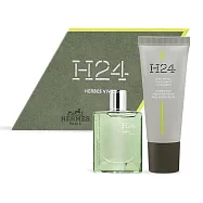 HERMES 愛馬仕 H24 Herbes Vives 綠動淡香精禮盒[淡香精5ml+保濕面霜20ml]EDP-國際航空版