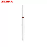 ZEBRA BLEN 水性鋼珠筆 0.5 白桿紅芯