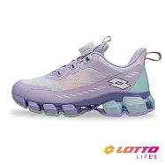 【LOTTO 義大利】童鞋 X5-XPOWER 避震跑鞋- 22cm 粉紫
