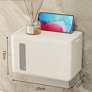 【i LIFE】ABS衛生紙置物架-透視升級款-2入(可拆卸清洗 面紙盒 洗臉巾) 極簡白