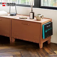 【日本天馬】Fits 加寬型可層疊置物收納櫃(附洞洞板)-DIY- 磚紅