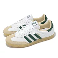 adidas 休閒鞋 Samba OG 男鞋 女鞋 白 綠 復古 德訓鞋 愛迪達 JS3831 22.5cm WHITE/GREEN