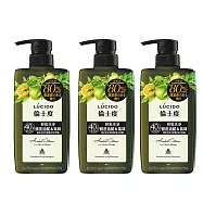 LUCIDO倫士度 頭皮去味洗髮精(草本柑橘)450mlX3入組日本原裝公司貨 去頭皮味