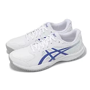 Asics 網球鞋 Court Slide 4 男鞋 女鞋 白 藍 緩衝 入門款 運動鞋 亞瑟士 1041A483101 31cm WHITE/DARK COBALT