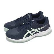 Asics 網球鞋 Court Slide 4 男鞋 藍 綠 緩衝 入門款 運動鞋 亞瑟士 1041A483400 25.5cm MIDNIGHT/LICHEN ROCK