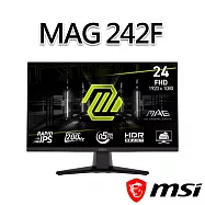 msi微星 MAG 242F 23.8吋 平面電競螢幕 (23.8"/1920x1080/16:9/200Hz/IPS)