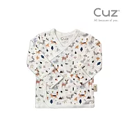 Cuz 竹纖維有機棉肚衣 0-3m 薄款新生兒紗布衣 (多款任選) 冬季雪原