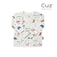 Cuz 竹纖維有機棉肚衣 0-3m 薄款新生兒紗布衣 (多款任選) 彩虹塔圖
