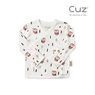 Cuz 竹纖維有機棉肚衣 0-3m 薄款新生兒紗布衣 (多款任選) 貓頭鷹與松果